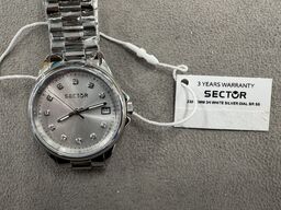 Armbåndsur SECTOR 230 32 MM 3H WHITE SILVER DIAL BR SS