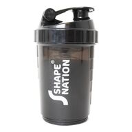 5 stk. Shaker Pro fra ShapeNation - med pillerum og proteinrum