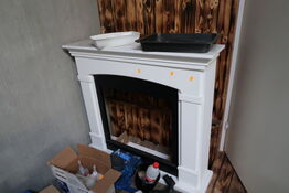 Afskærmning til pejs