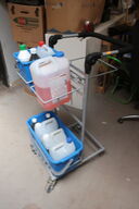 Rengøringsvogn med indhold