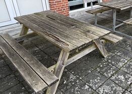 Bord Bænkesæt med træstel