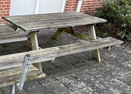 Bord Bænkesæt med træstel