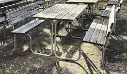 Bord Bænkesæt Metalstel Model 1