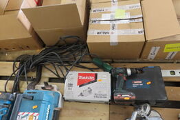 Hulsavsæt, skraldenøglesæt & skruemaskine