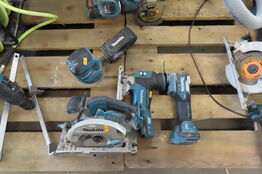 4 stk. Akku-værktøj MAKITA