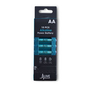 10 pk. AA-batterier 10 stk. 1,5 V