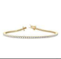 Tennisarmbånd af 14 kt guld