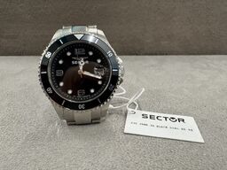 Armbåndsur SECTOR 230 39 MM 3H BLACK DIAL BR SS