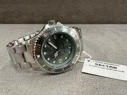 Armbåndsur SECTOR 230 36 MM 3H LIGHT GREEN DIAL SS BR