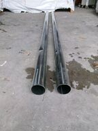 2 stk. nedløbsrør,  zink