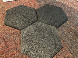 Fibrotech Hexagon Træbeton SORT 36stk
