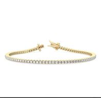 Tennisarmbånd af 14 kt guld