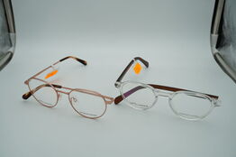 2 brillestel HEYELANDER: 1 titanium og 1 acetate 