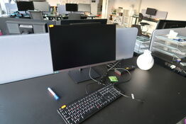 Computerskærm SAMSUNG S24R65, dockingstation LENOVO ThinkPad Thunderbolt 3 Dock Gen 2, tastatur