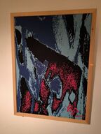 Indrammet broderi 71x97 CM