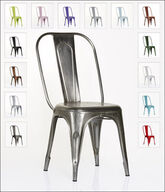 176 stk. Industrielle jernstole uden armlæn