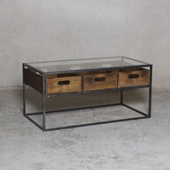 Nyt SOFABORD GLAS-JERN