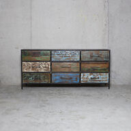 Nyt COLOR Kommode  med 9 skuffer