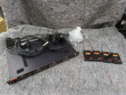 4 stk. Trådløse mikrofoner og modtager til rackmontering - AUDIO 2040 (MOMSFRI)