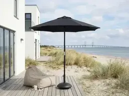 Parasol Ø 3 meter i sort