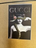Indrammet plakat GUCCI 70x100 cm