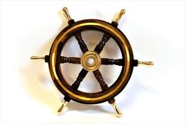 Maritimt Skibsrat Ø 46cm - med messinggreb - ubrugt 