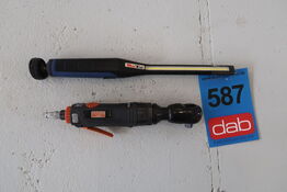 Bahco BP841 Trykluftsnøgle samy BaTo lampe 