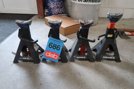 4 stk. Bahco 3t jack stand
