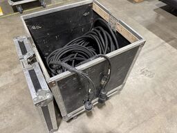Multikabel i flightcase på hjul