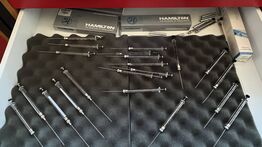  Indhold 5 Skuffer -  bl.a. Hamilton-sprøjter