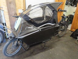 El. ladcykel, Urban Arrow m. Bosch elmotor, sort kasse og kaleche