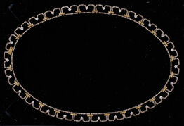 Halskæde -collie med 18 kt guld