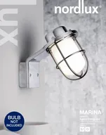 2 stk. nordlux marina badeværelses væglampe krom(ubrugt)