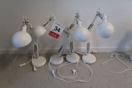 4 stk. Bordlamper 
