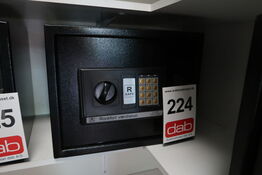 Pengeskab med kode og nøgle 