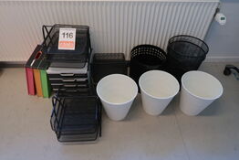 Diverse skraldespande & kontorartikler 