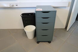 Kontorkassette + skraldespande