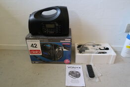 Vonyx trådløs højtaler med mikrofon 