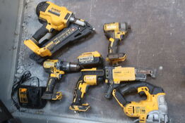 5 stk. akku håndværktøj DEWALT