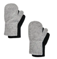 1 pk. handsker 2-pack - Grå - Str. 1-2 år & 3-6 år