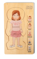 5 pk. Mamamemo kropspuslespil pige