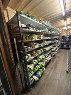 7 sektioner lagerreoler (uden indhold!)