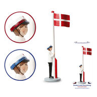 3 pk. Det Gamle Apotek student med flag dreng 31 cm