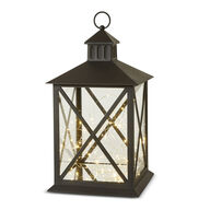 LED lanterne sort 23 cm
