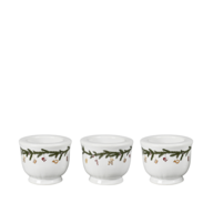 2 pk. Det Gamle Apotek fyrfadsstager grøn/rød/hvid 3 stk. 5 cm