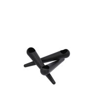 2 stk. Uyuni Lighting Bonfire lysestage mat sort 14,5 cm