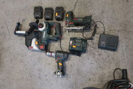 Akkuværktøj METABO m. 3 batterier & 2 ladere