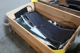 Palle med solcellepaneler
