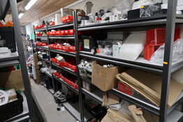 3 stk. lagerreoler uden indhold