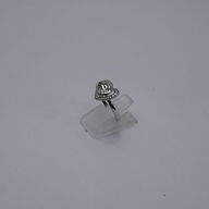 Diamantring af 14 kt. hvidguld prydet med brillantslebne diamanter, ca. 0.14 ct.